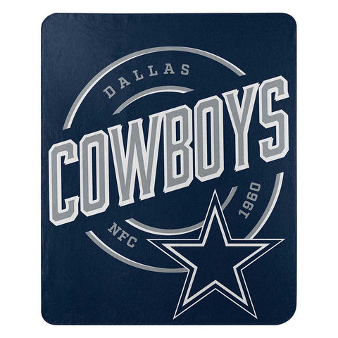 Dallas Cowboys Campaign Fleece Throw Blanket Navy