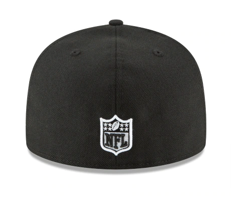 Dallas Cowboys Fitted New Era 59Fifty Black White Outline Cap Hat - THE 4TH QUARTER