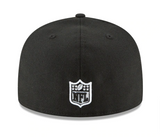 Dallas Cowboys Fitted New Era 59Fifty Black White Outline Cap Hat