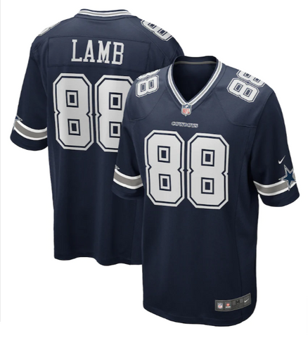 Dallas Cowboys Mens Jersey Nike CeeCee Lamb #88 Navy Legend