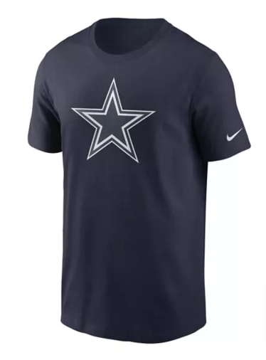 Dallas Cowboys Mens T-Shirt Nike Logo Essential Tee Navy