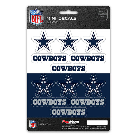 Dallas Cowboys Decal Set Mini 12 Pack - THE 4TH QUARTER