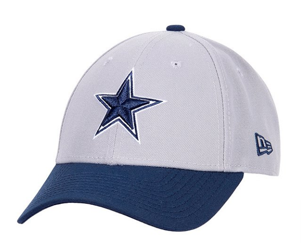 Dallas Cowboys New Era The League Adjustable Cap Hat Grey Navy - THE 4TH QUARTER