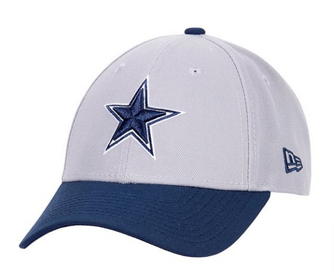 Dallas Cowboys New Era The League Adjustable Cap Hat Grey Navy