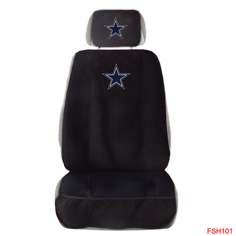 Dallas Cowboys Front Seat Cover W/ Head Rest Cover Universal