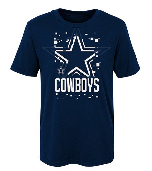 Dallas Cowboys Youth T-Shirt DCA Zoom Tee Navy - THE 4TH QUARTER