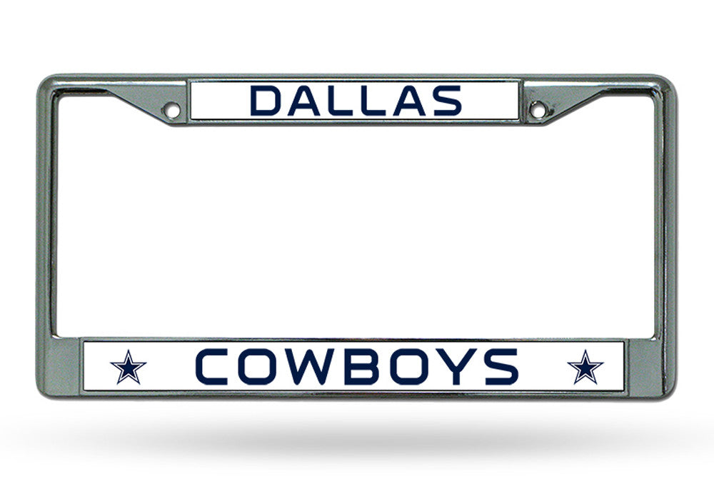 Dallas Cowboys Chrome License Plate Frame - THE 4TH QUARTER