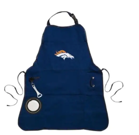 Denver Broncos Navy Four-Pocket Apron