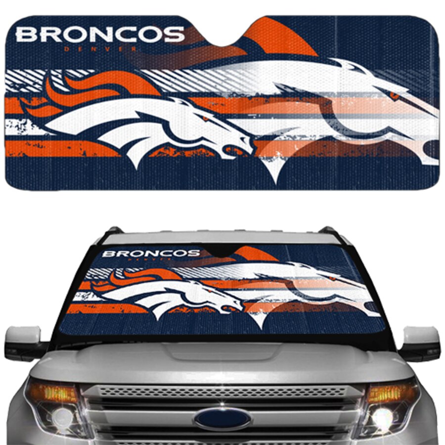 Denver Broncos Auto Sun Shade - THE 4TH QUARTER