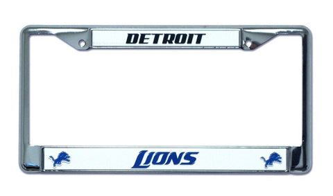 Detroit Lions Chrome Auto Licensed Plate Frame