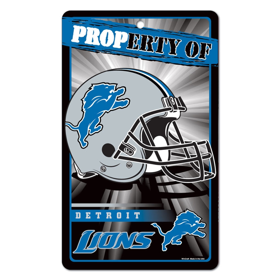 Detroit Lions Bar and Home Decor Property of Sign - THE 4TH QUARTER
