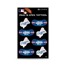 Los Angeles Dodgers 8 Piece Peel & Stick Tattoos Sheet - THE 4TH QUARTER