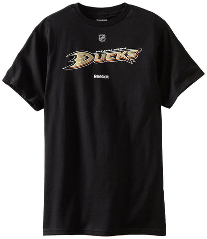 Anaheim Ducks Men's Reebok Name & Logo T-Shirt Black - THE 4TH QUARTER