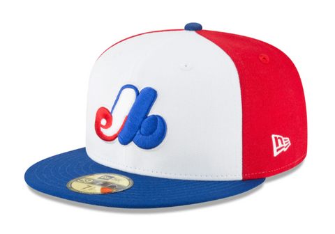 Montreal Expos Fitted 59Fifty Cooperstown Collection Wool 1969 Cap Hat. Grey Bottom