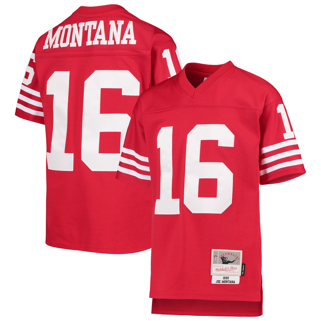 San Francisco 49ers Mens Mitchell & Ness #16 Joe Montana 1990 Replica Jersey - THE 4TH QUARTER