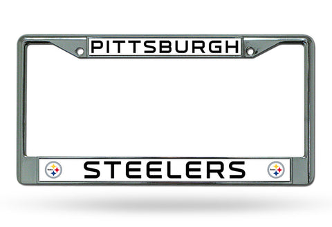 Pittsburgh Steelers Chrome License Plate Frame - THE 4TH QUARTER
