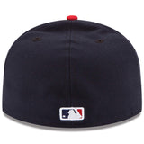 Cleveland Indians Fitted New Era 59FIFTY On Field Cap Hat Navy Red - THE 4TH QUARTER