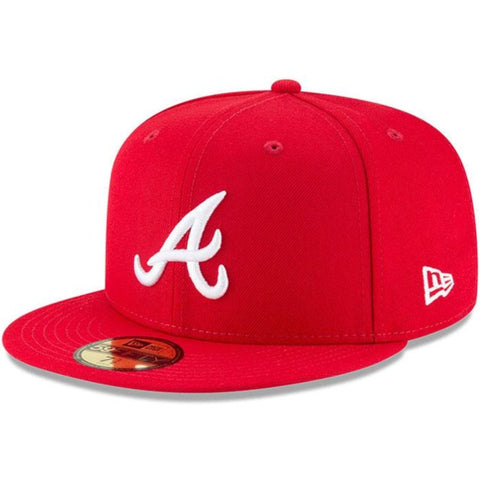 Atlanta Braves Fitted New Era 59FIFTY Red Cap Hat