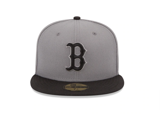 Boston Red Sox Fitted New Era 59FIFTY 'B' Logo Storm Charcoal Boston Red Sox Fitted New Era 59FIFTY 'B' Logo Storm Charcoal