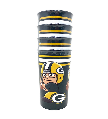 Green Bay Packers Party Cup 4-Pack