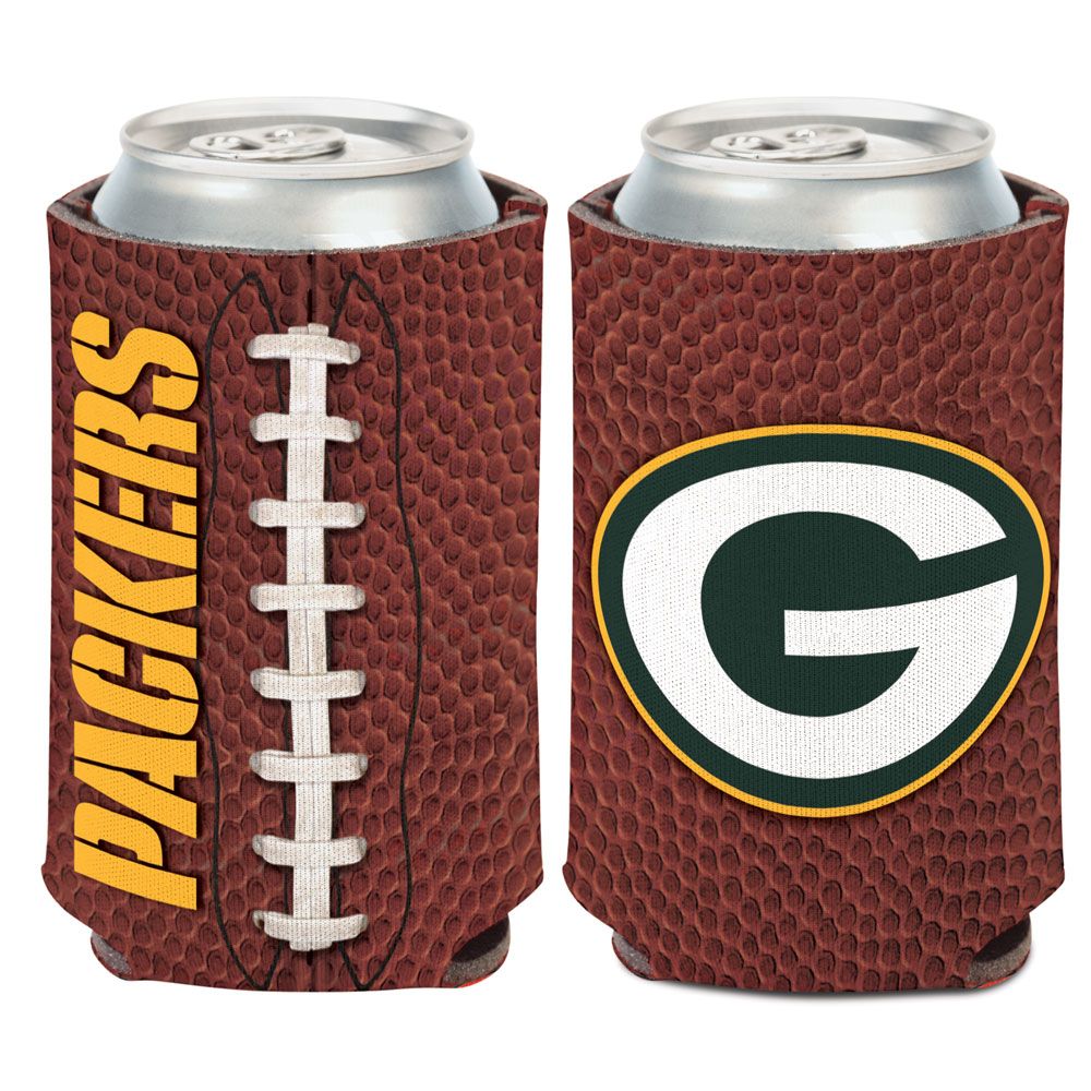 Green Bay Packers 12oz Football Can Cooler Kaddy Holder - THE 4TH QUARTER
