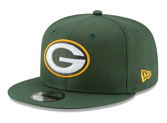 Green Bay Packers Snapback New Era Basic Cap Hat Green - THE 4TH QUARTER