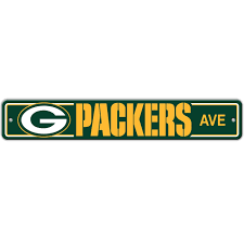 Green Bay Packers AVE Bar Home Decor Plastic Street Sign
