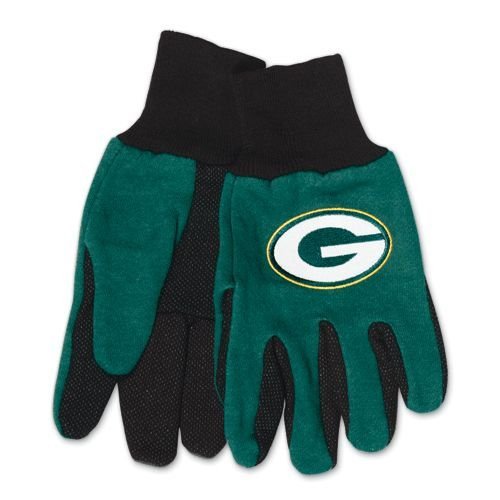 Green Bay Packers Sport Work Utility Gloves All Black - THE 4TH QUARTER