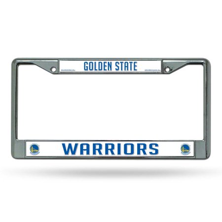 Golden State Warriors Chrome Auto Licensed Plate Frame