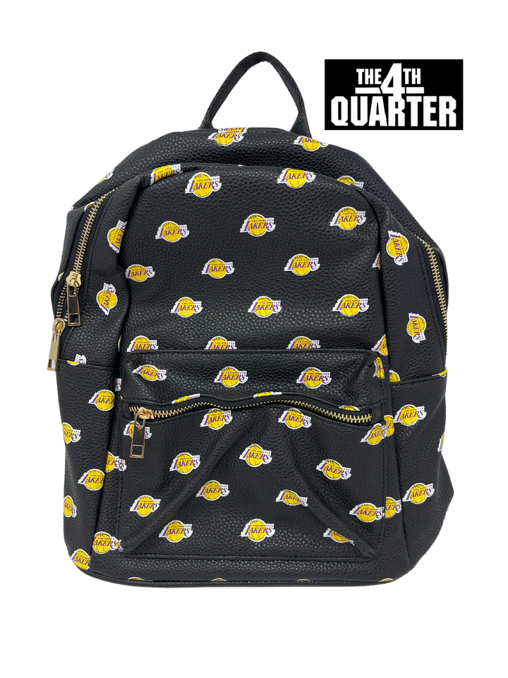 Los Angeles Lakers Premium Leather Backpack - THE 4TH QUARTER