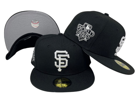 San Francisco Giants Fitted New Era 59Fifty 2010 World Series Hat Cap Black White