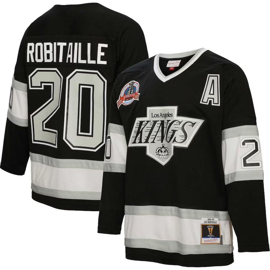 Los Angeles Kings Mens Mitchell and Ness 1992 Luc Robitaille Jersey - THE 4TH QUARTER