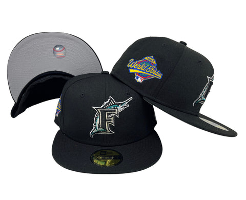 Florida Marlins Fitted New Era 59FIFTY 1997 World Series Cap Hat Black