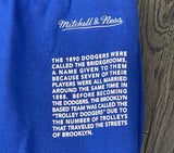 Los Angeles Dodgers Mens Mitchell & Ness Origin Fleece Shorts