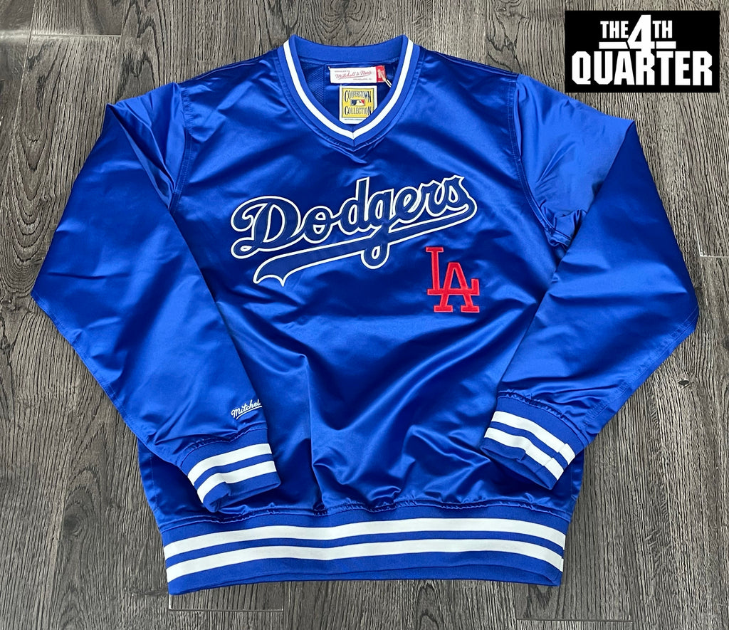Los Angeles Dodgers Mens Jacket Pullover Mitchell & Ness Outline
