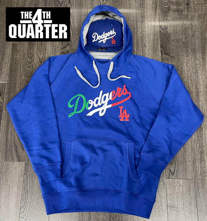 Los Angeles Dodgers Antigua Mexico Wordmark Pullover Hoodie Blue - THE 4TH QUARTER