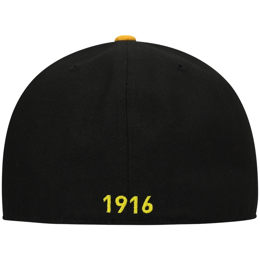 Club America Fitted Fan Ink Cap Hat Black Yellow - THE 4TH QUARTER