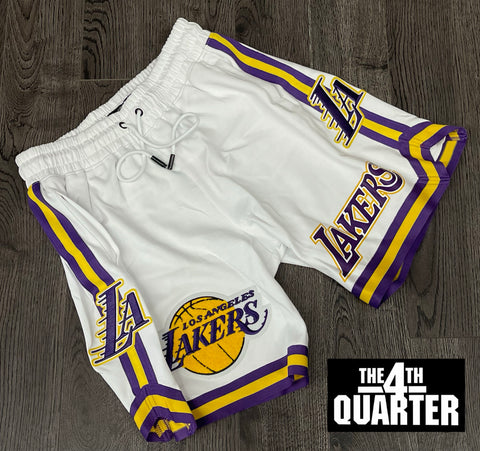 Los Angeles Lakers Mens Sweatshirt Pro Standard White Shorts