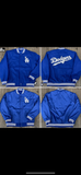 Los Angeles Dodgers Mens Reversible Heavyweight Royal Wool Jacket