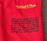 San Francisco 49ers Mens Mitchell & Ness Origin Fleece Shorts