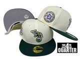 Oakland Athletics Fitted New Era 59Fifty 87 ASG Chrome Green Cap Hat Grey UV