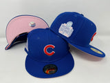Chicago Cubs Fitted New Era 59FIFTY Pop Sweat Hat Cap Pink UV