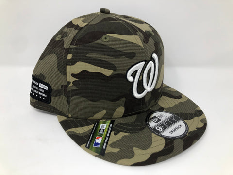 Washington Nationals Snapback New Era 9Fifty Armed Forces Camo Cap Hat