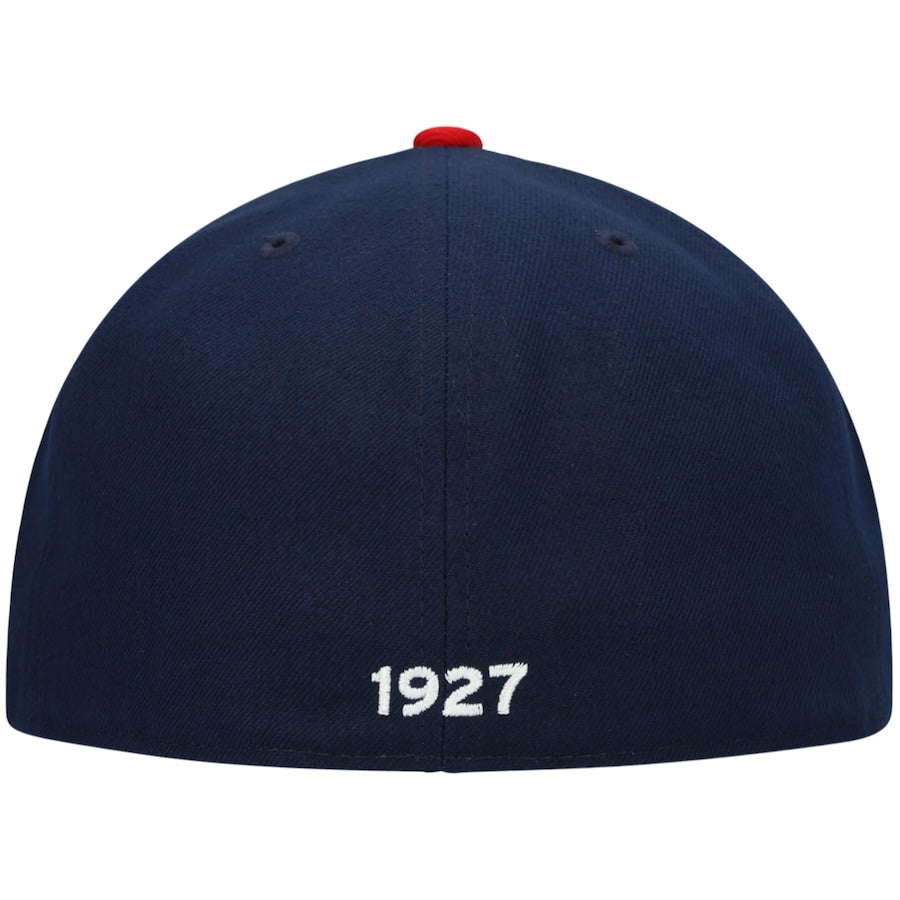 Cruz Azul Fitted Fan Ink Cap Hat Navy Red - THE 4TH QUARTER