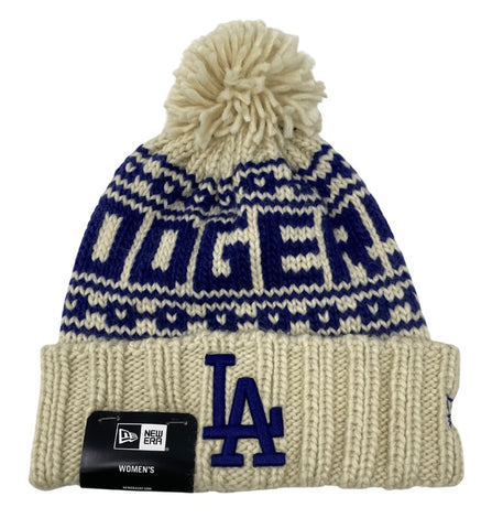 Los Angeles Dodgers Womens Beanie New Era Cuffed Knit Hat D3
