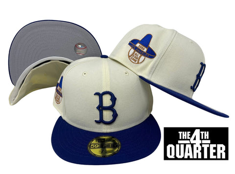 Brooklyn Dodgers Fitted New Era 59Fifty 59 ASG Chrome Blue Cap Hat Grey UV