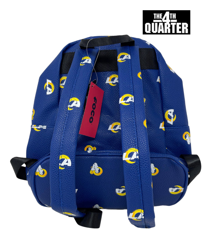 Los Angeles Rams Premium Leather Backpack - THE 4TH QUARTER