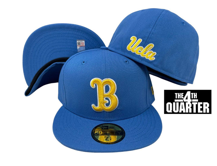UCLA Bruins Fitted New Era 59Fifty B Logo Sky Cap Hat - THE 4TH QUARTER