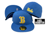 UCLA Bruins Fitted New Era 59Fifty B Logo Sky Cap Hat