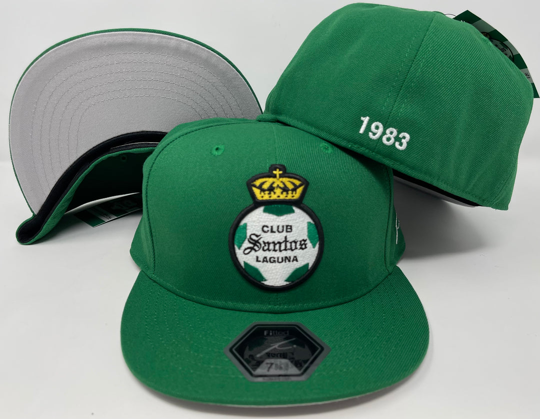 Club Santos Laguna Fitted Fan Ink Cap Hat Green - THE 4TH QUARTER